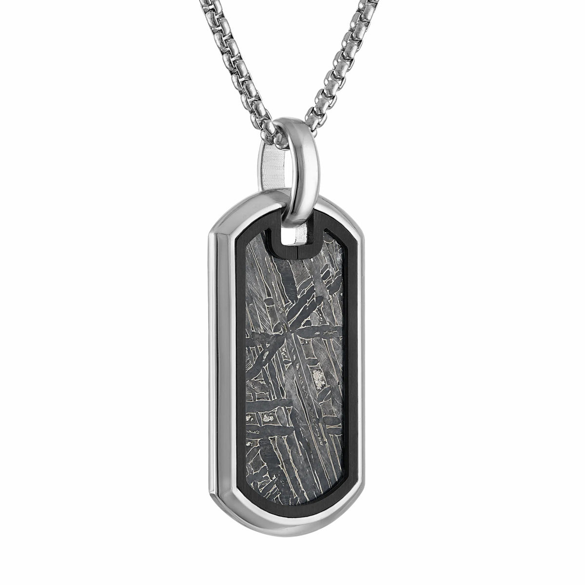 Icon Pendant Stainless Steel with Meteorite - Bulova Trusted