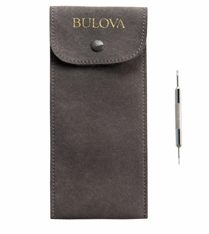Gray Leather Strap - Bulova Exclusive