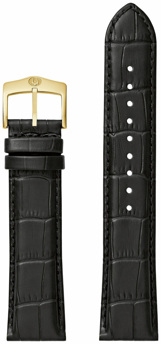Black Leather Strap - Bulova Essential