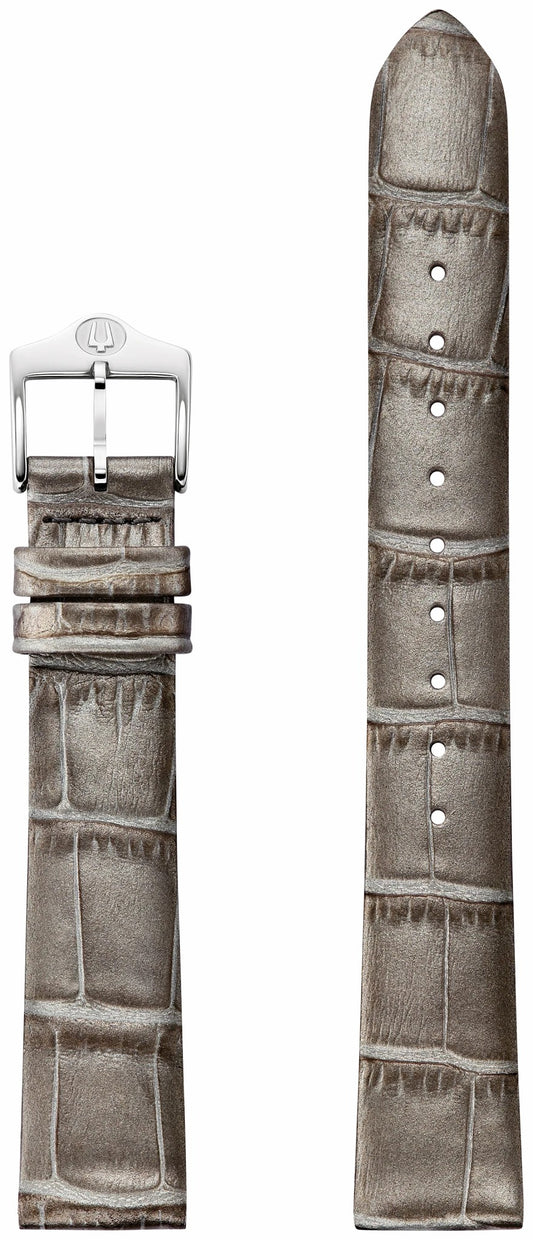 Pewter Leather Strap - Bulova Top Pick