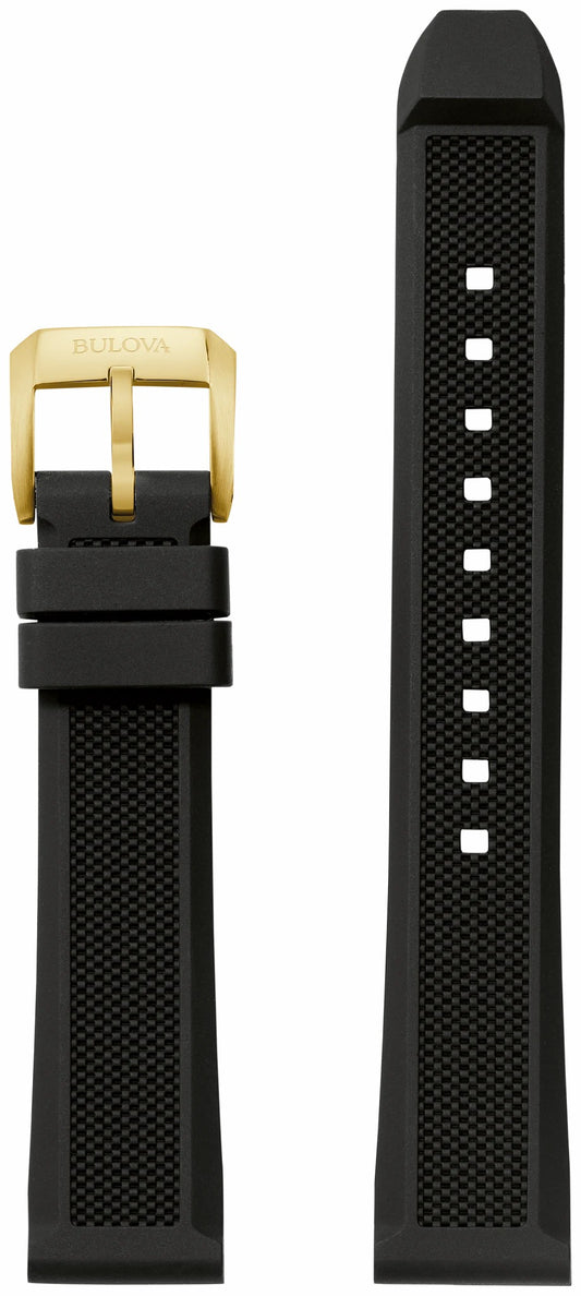 Black Silicone Strap - Bulova Discount